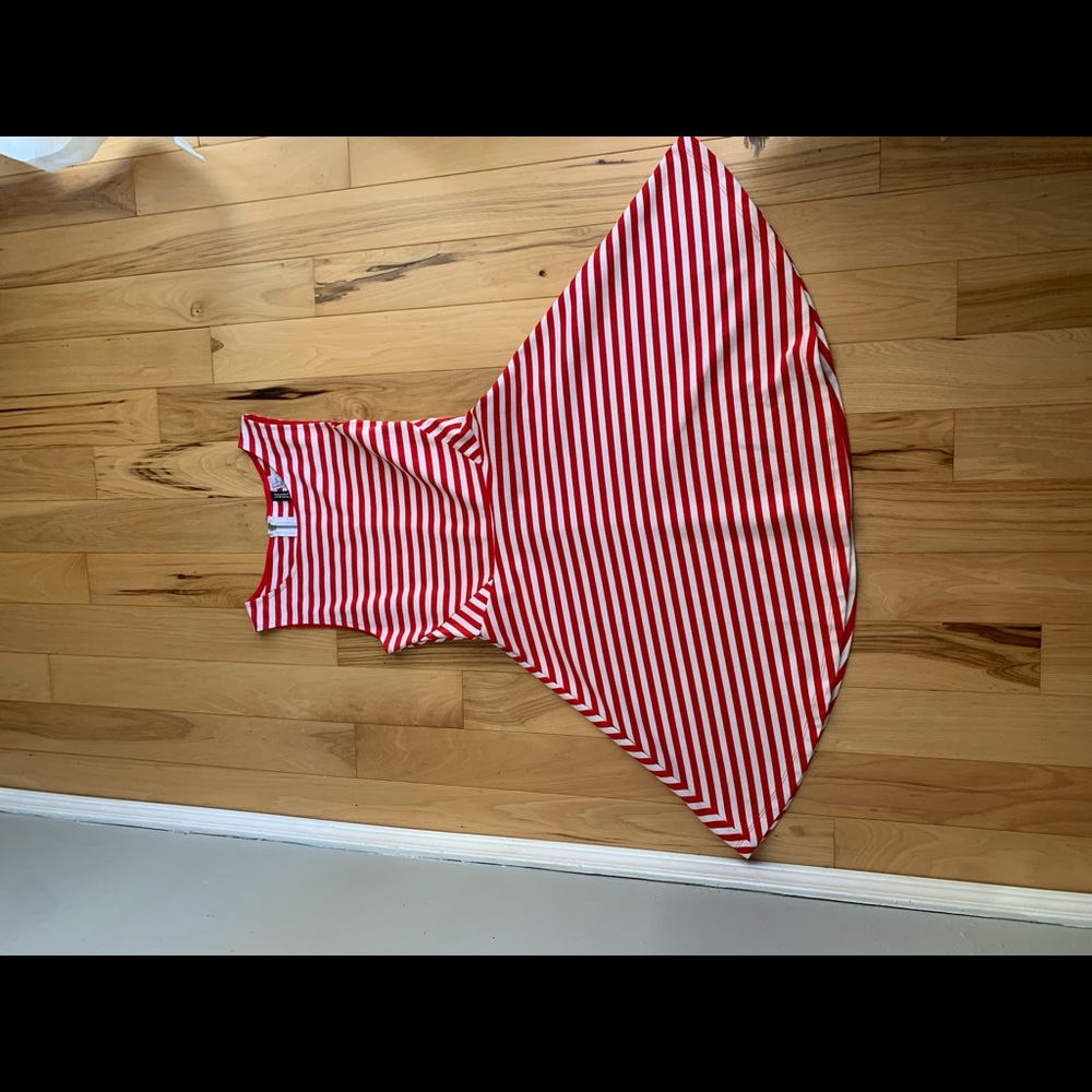 Red and white sundress